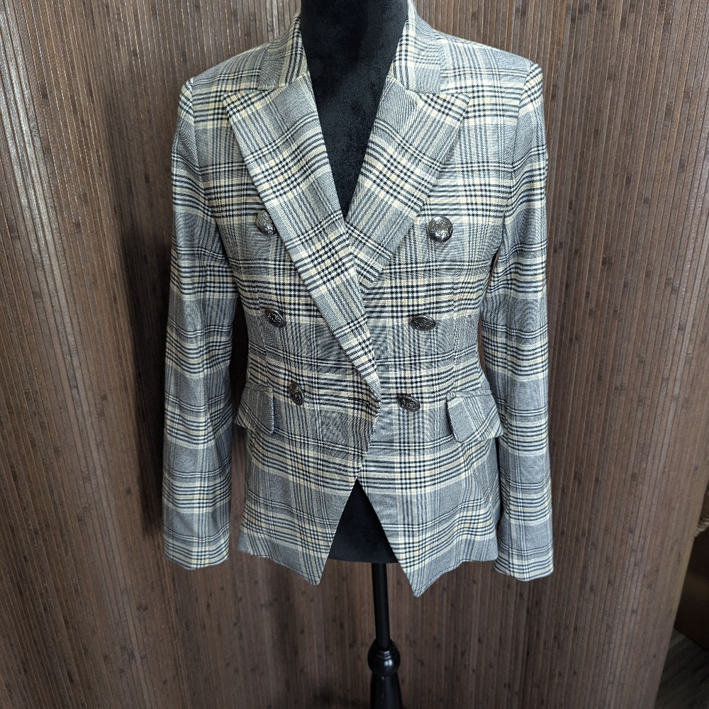 NWT Banana Republic Plaid Blazer. Size 2
